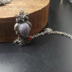 cute owl‎ necklace N3432